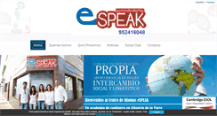 Desktop Screenshot of espeakidiomas.com